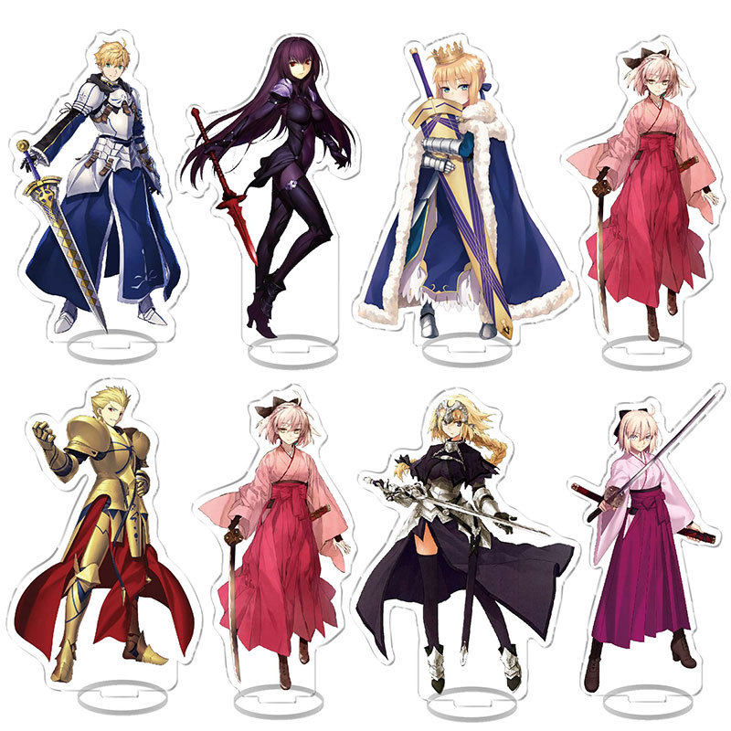 Fate/stay night立牌命运之夜Saber远坂凛金闪闪贞德FGO摆件手办