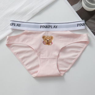 新款低腰趴趴熊内裤中山内裤女士三角泰迪情侣可爱甜美热卖