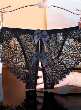 厂家颜蓓薇蕾丝性感内裤女开叉裤纯欲低腰大码574