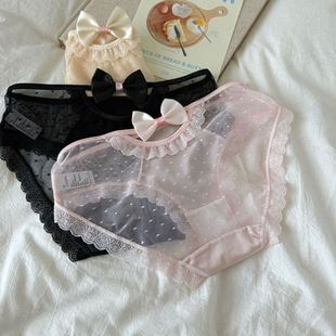 萝莉日系莫代尔内裤少女细带夏薄低腰可爱JK女仆透气纯棉三角裤女
