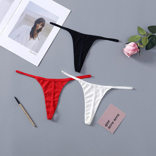 美纯菲调情性趣丁字裤女三点式纯欲性感低腰纯色潮流个性隐形新款