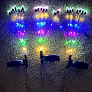 太阳能草坪灯风动萤火虫灯led户外庭院花园插地灯室外防水露营灯