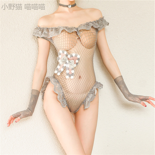 奇怪的衣服 床上不能穿出门的夜 店装 性感轰趴衣服方便打野v婆娘