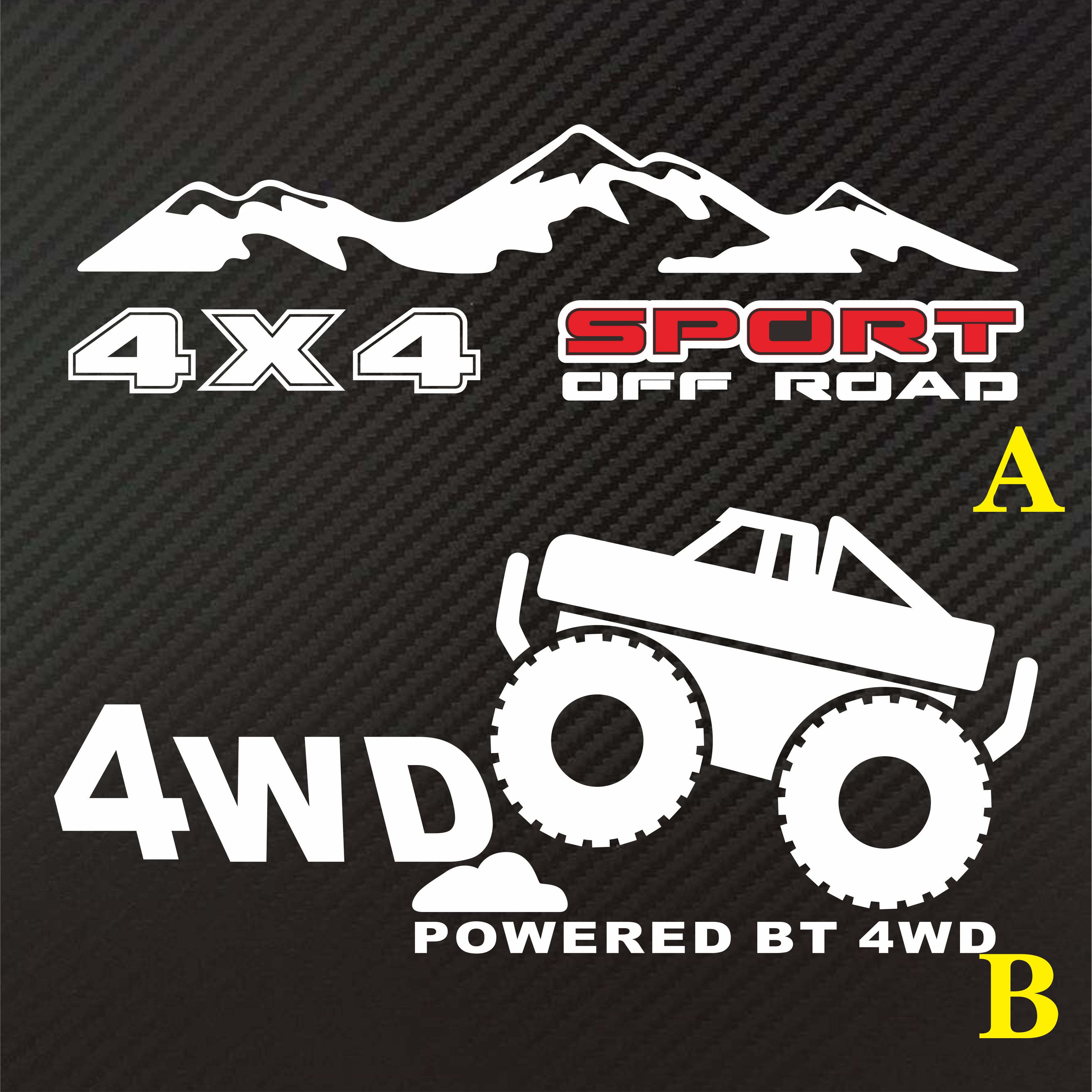 牧马人FJ帕杰罗越野个性反光贴