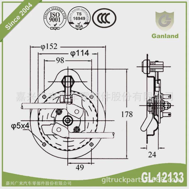GL-12133圆盘联动锁304不锈钢材质盒锁D盘拉锁卡车车身用D型锁,基础建材,钥匙胚,淘宝优惠券,粉丝福利购,淘宝优惠卷