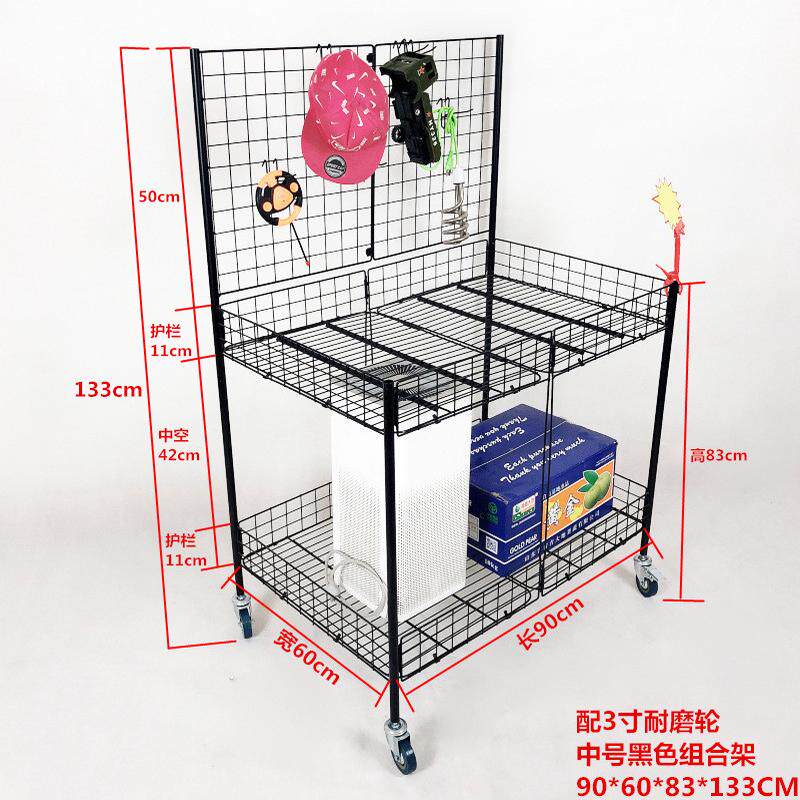 夜市地摊货架折叠小推车饰品展示架促销花车商超架子拍下立减现货