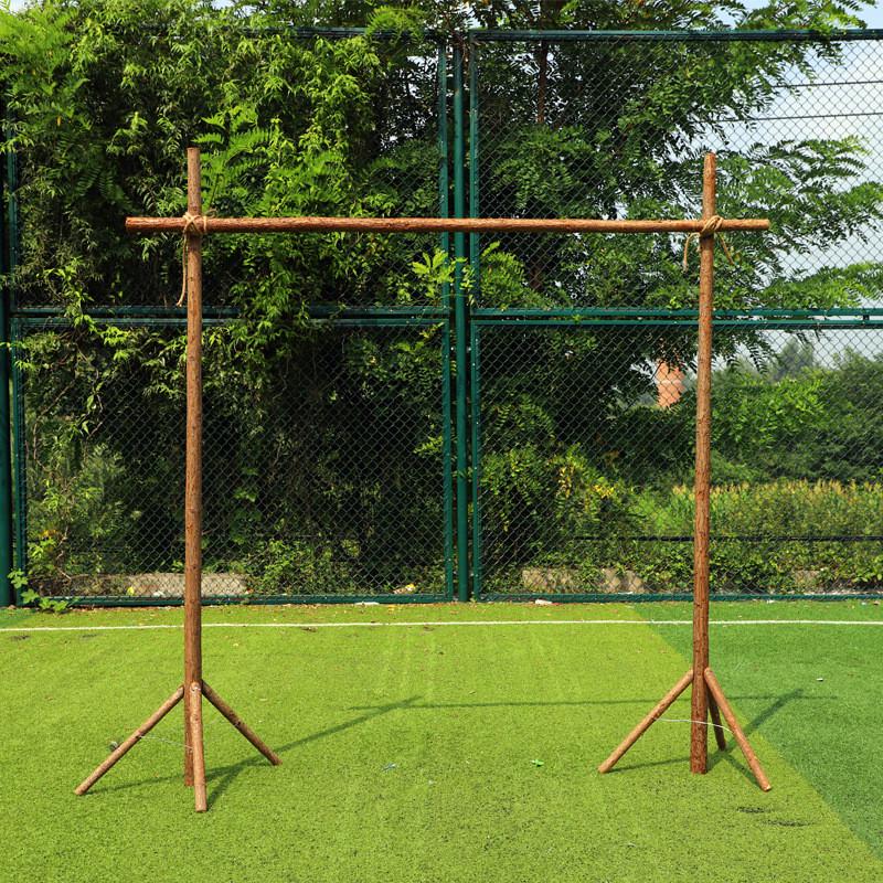 森系婚庆道具摆件舞台背景布置木桩拱门婚礼户外草坪装饰成品花艺