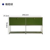 中古柜不锈钢斗柜模块组合柜家用落地边柜网红ins现代简约餐边柜