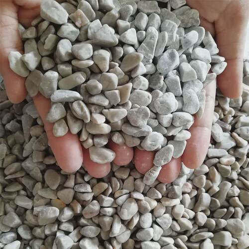 灰色水洗石深灰色洗米石石子枯山水石子庭院装饰园林灰色砾石日式