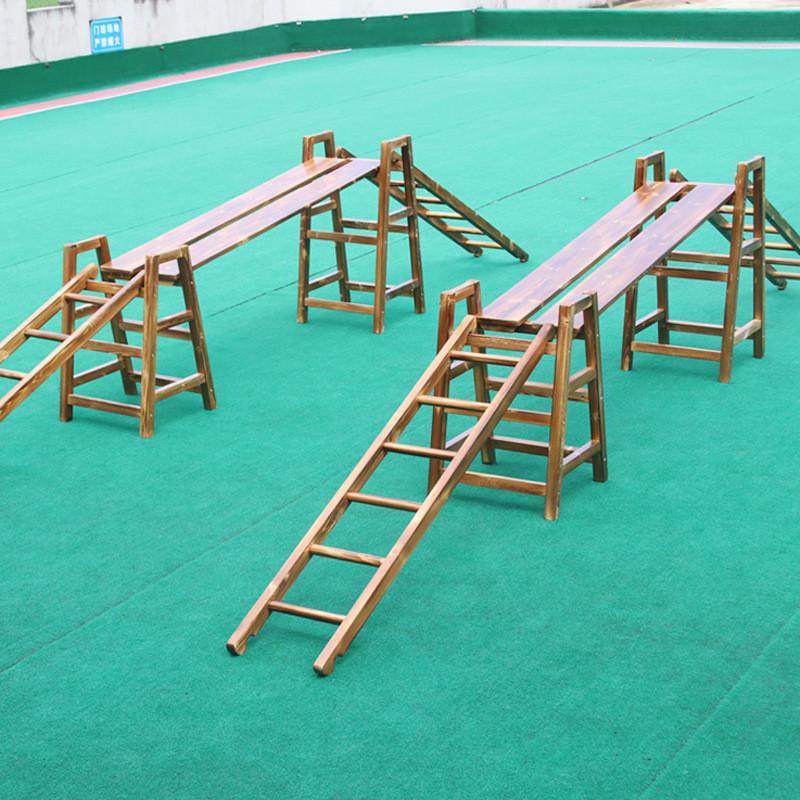 热销幼儿园户外碳化攀爬架安吉儿童滑梯游戏体能组合平衡训练16件