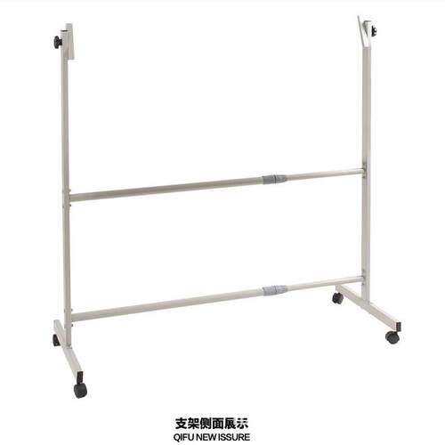 厂家直销加厚通用型白板架带轮子可调可翻转移动黑板支架白板架子