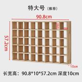 实木博古架新中式 茶壶茶杯多宝阁置物架碳化工艺实木胡桃色展示架