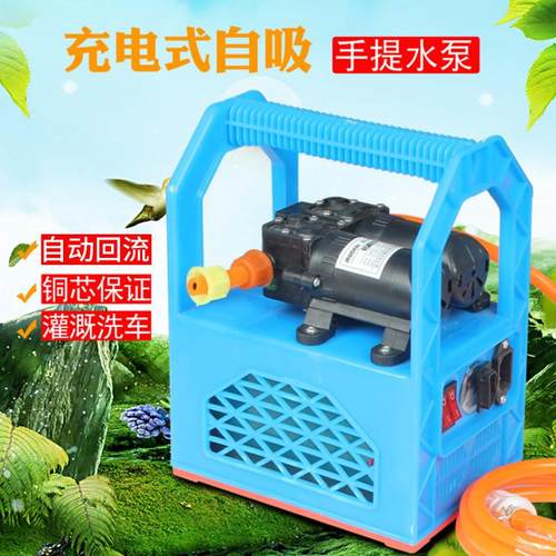 回流式手提塑料架双泵喷雾器便携式12V无需人背解放双肩打药泵