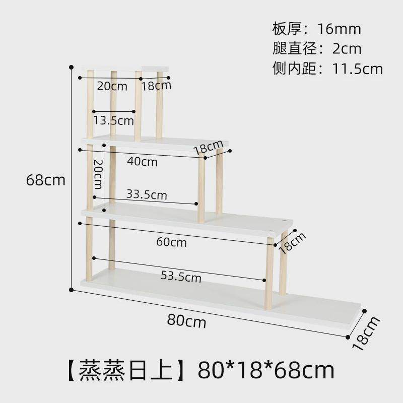 绿萝植物白色多层实木花架室内飘窗置物架阶梯阳台花架工厂直销