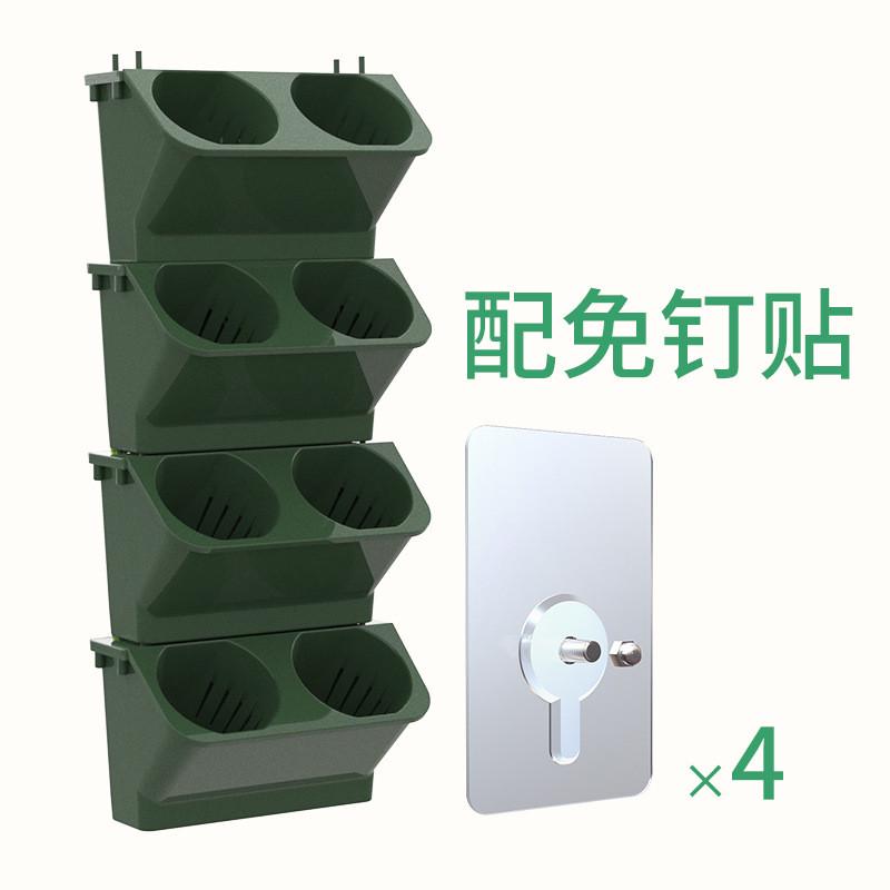 4个装壁挂多层花架懒人花盆阳台墙壁立体种植架自动吸水人气
