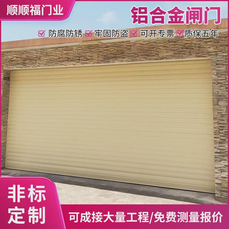 商铺双层铝合金电动卷闸门别墅车库防盗电动卷帘门静音卷闸门批发