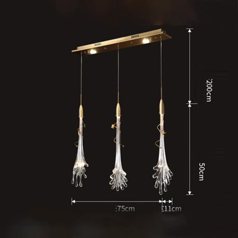 高轻奢水晶吊灯商场别墅售楼部沙盘中空挑复式楼梯旋转楼梯长吊灯