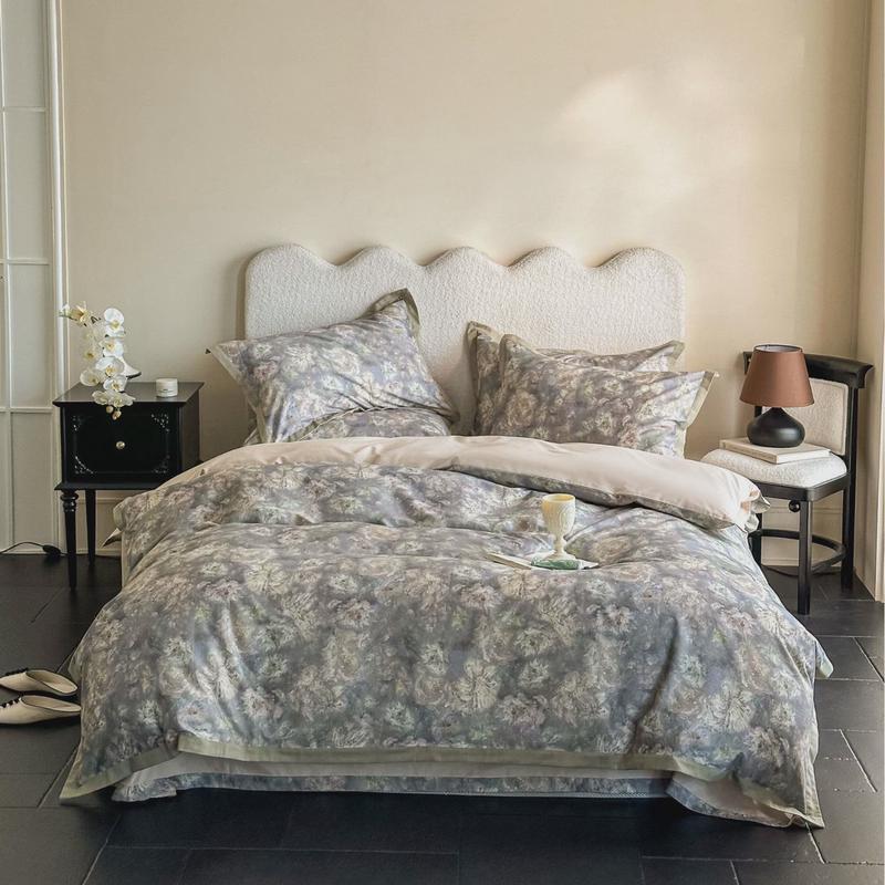 2024年秋冬新品磨毛磨毛100支磨毛数码印花四件套亲肤床上套件