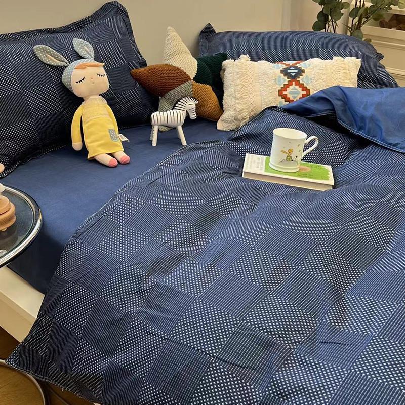 床非棉夏季床上四件套品男生被套床单人学生宿舍被罩三件套陪伴狗