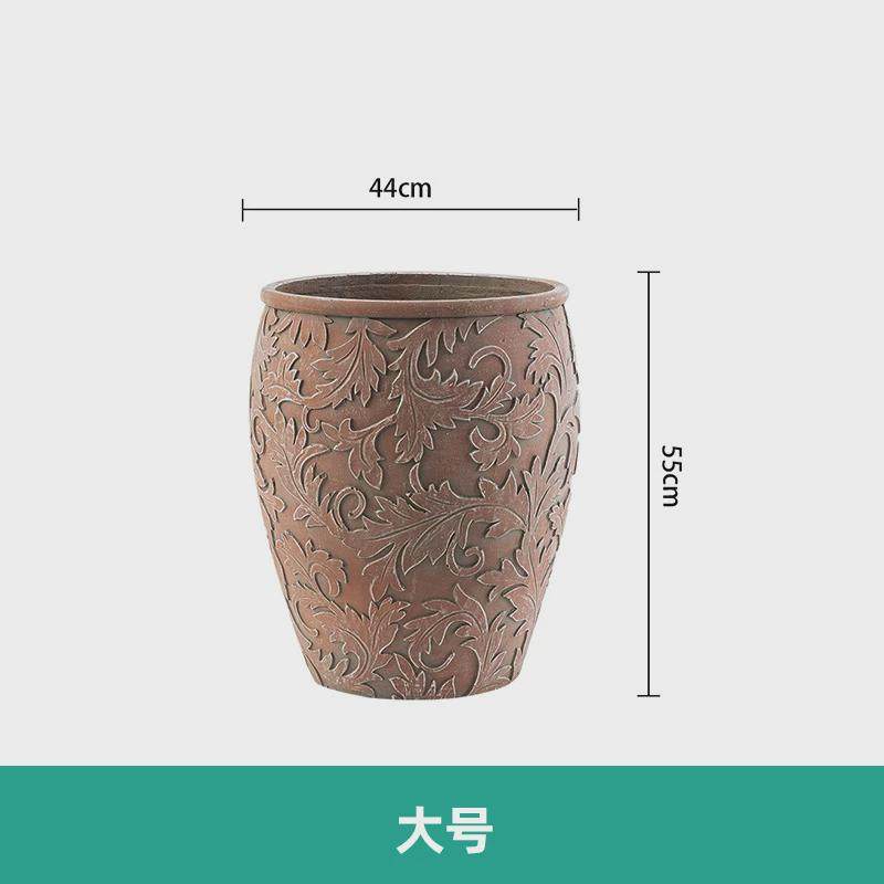 欧式创意浮雕藤水泥花盆手工红色花室内庭院绿植花器大号落地花盆,鲜花速递/花卉仿真/绿植园艺,花盆,淘宝优惠券,粉丝福利购,淘宝优惠卷