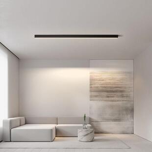 无主灯明装长条照明线性灯极简过道阳台卧室餐厅背景墙客厅吸顶灯