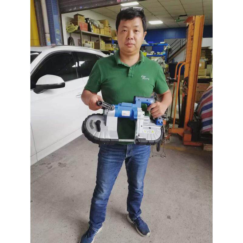 手提式带锯机迷你小锯床便携式带锯机电力手提施工小带锯