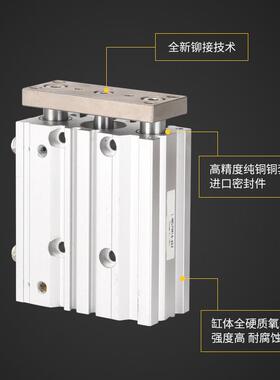 MGPM三轴导杆气缸TCM50/63-10/20/30/40/50/75/100/125/150/175Z