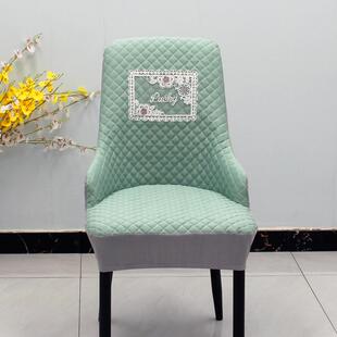 s588弧形椅子套罩2024新款餐桌座椅套靠轻奢套扶手保护套凳子