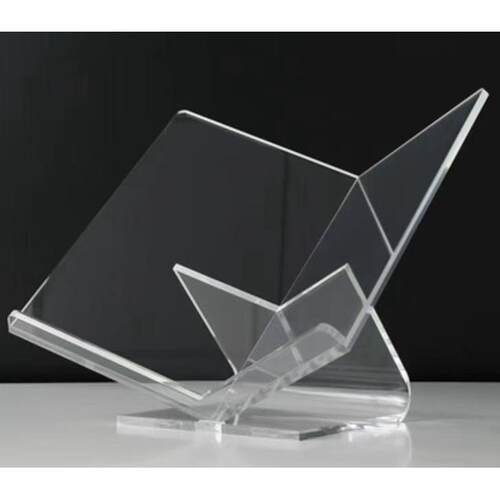 现代简约亚克力客厅书架摆件样办公室电视柜书柜书房透明桌面装饰