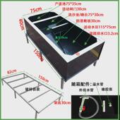 大型种龟箱乌龟别墅龟箱龟池养龟池阳台家用乌龟缸带晒台养殖箱
