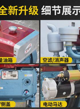 常州柴油机111520/22/25匹马力单杠水冷发动机动力强劲农用