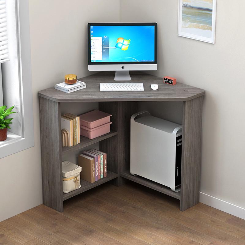 小型写字桌学习书桌三角形墙角转角电脑桌简约家用角落经济小新款