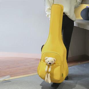 ranloesa吉他包41寸加厚吉他琴包双肩可手提便携前兜可放a4文件夹