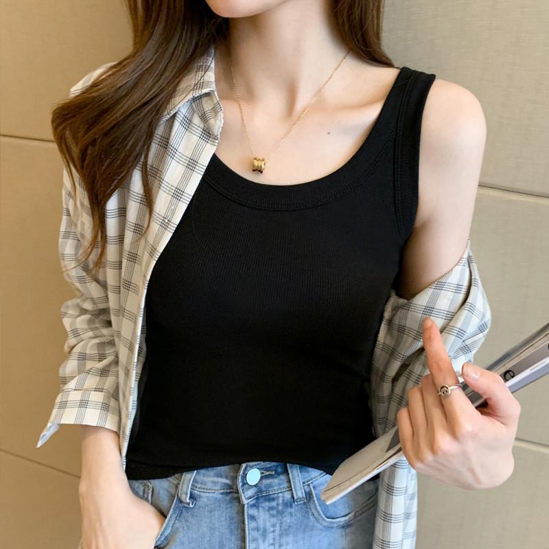 2025夏季吊带背心女内搭外穿春夏修身韩版高级感吊带上衣打底无袖