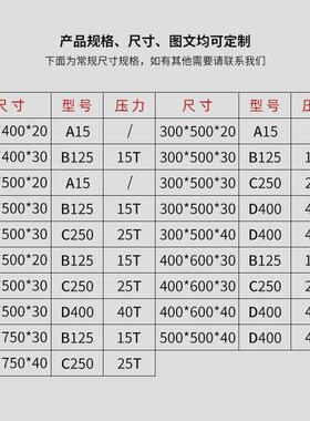工厂直销球墨铸铁排水沟盖板下水道盖板沟盖板450x750b125