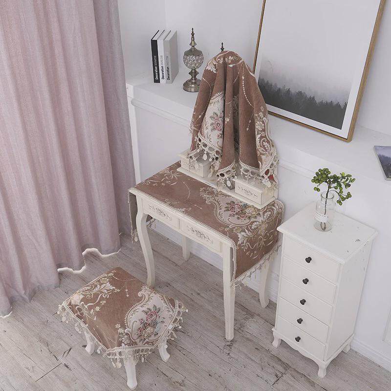 欧式梳妆台桌布装饰布盖防尘布化妆台罩套卧室布桌面垫镜子遮挡布,居家布艺,桌布,淘宝优惠券,粉丝福利购,淘宝优惠卷