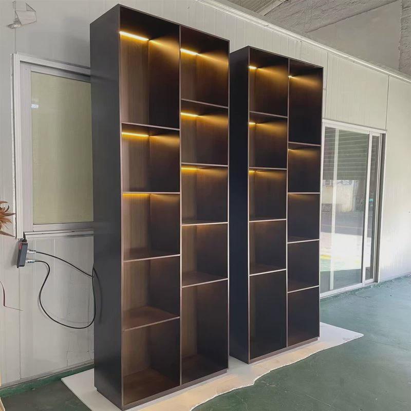61k3别墅不锈钢酒柜厂家恒温展示红酒酒柜白酒展示柜现代金属酒架