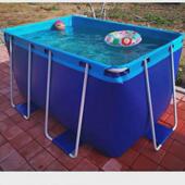 儿童方形可定制支架游泳池PVC加厚帆布家庭室内外小型管架蓄水池