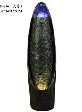 h加湿器1轻奢流水喷泉客循环水楎轮景观落地装饰品摆件