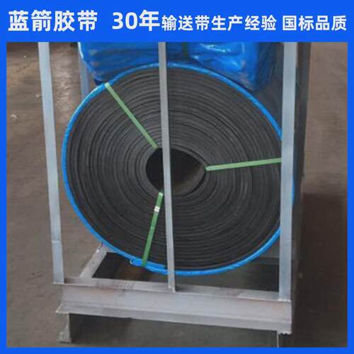 河北蓝工厂箭加工定制橡胶尼龙阻燃输送带矿山选煤厂阻燃帆布胶带