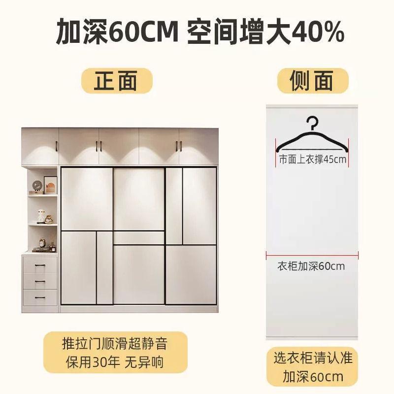喜挚全实木衣柜家用卧室出租房用简约经济型储物柜推拉门大衣柜
