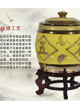 20n陶瓷米缸米桶五谷20斤30斤存粮密封防潮防虫蛀家用10公斤带盖