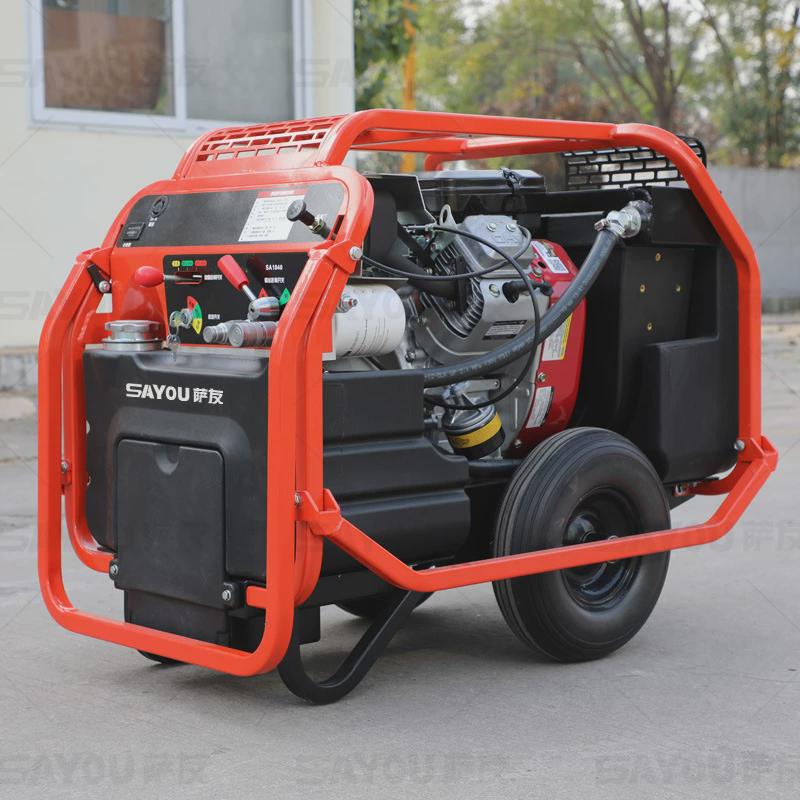 18马力汽油液压动力站液压市政路面抢修移动柴油渣浆泵动力站