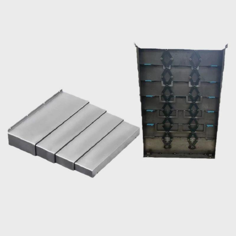 数控机床导轨钢板龙门防护罩铣床加工中心钢板可伸缩不锈钢护板