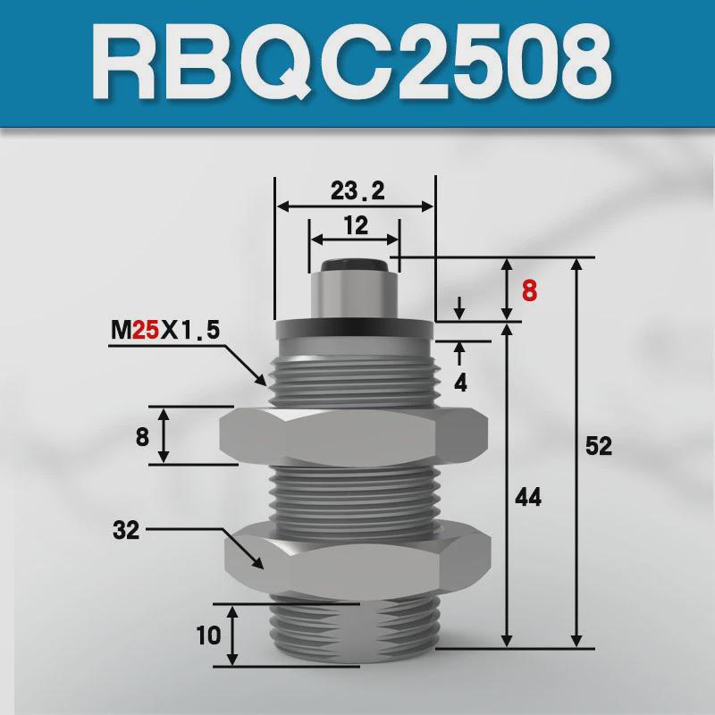 短短款液压缓冲器rbq/rbqc1604/2007/2508/3009/3213型紧凑缸体