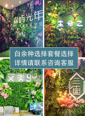 定制仿真花植物墙米兰背景墙塑料假草坪假绿植墙门头室内装饰墙