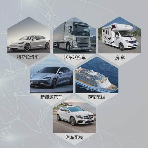 定制美式sae4延长线拖车尾灯信号灯电源线汽车配线通用线束连接针