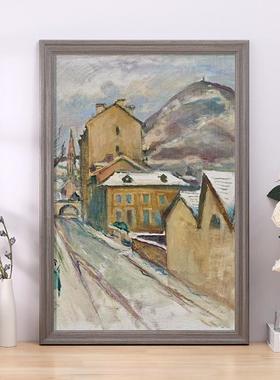 hx实木白色画框装裱客厅大卡纸挂墙相框定制a3a4开8k外框架任意