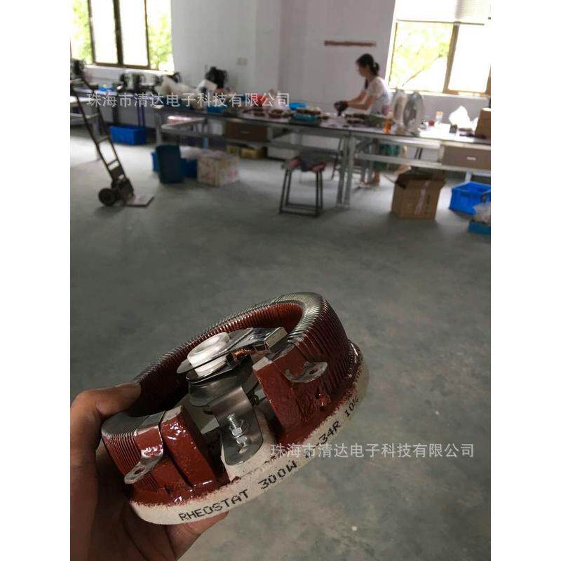 圆盘可调电阻50w3k瓷盘红釉电阻