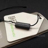 超值 通用挂牌线子母扣黑白高档双吊吊牌绳插粒 高级服饰